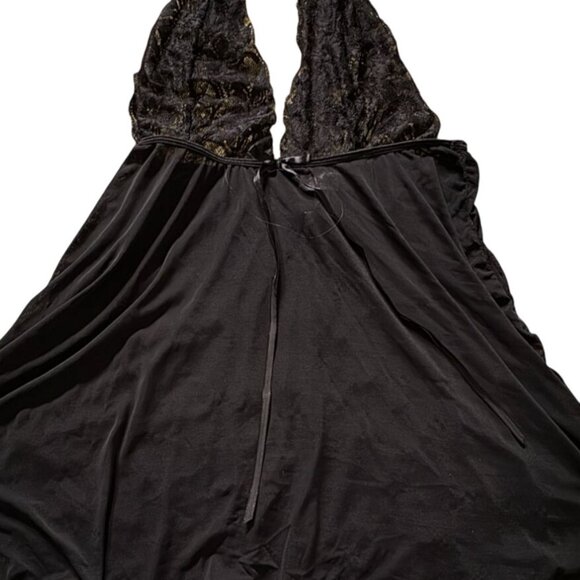 Kissable By Coquette Womens Lingerie Babydoll Top-Black-Size OS-GUC - Picture 2 of 5